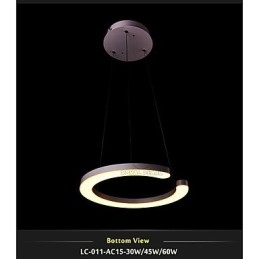 Lampada a sospensione LED moderna 3 livelli in acrilico, 3 lampadine incluse