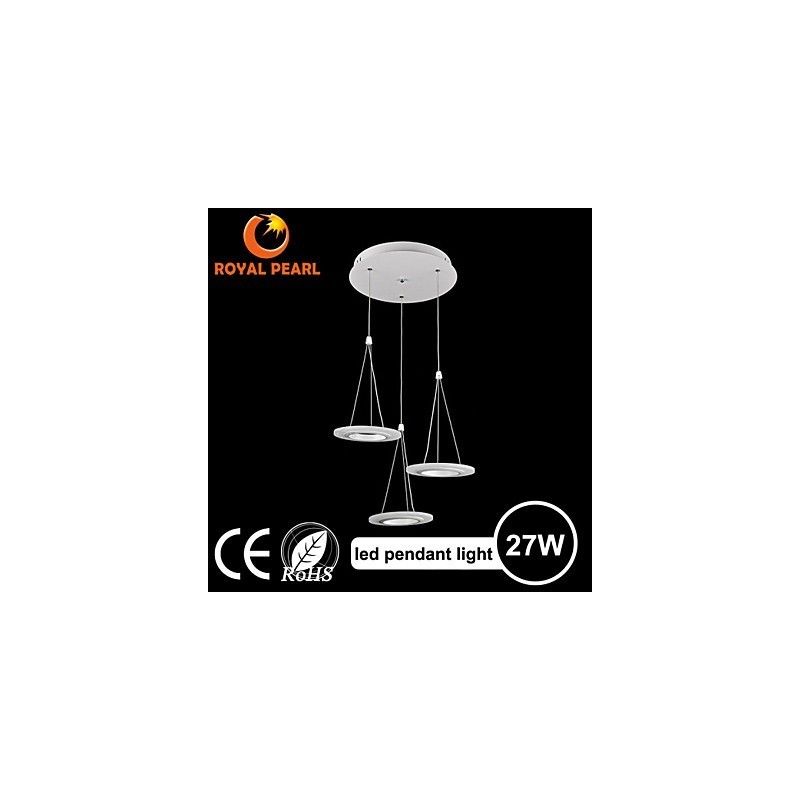 Lampada a sospensione LED in acrilico moderna, 3 lampadine