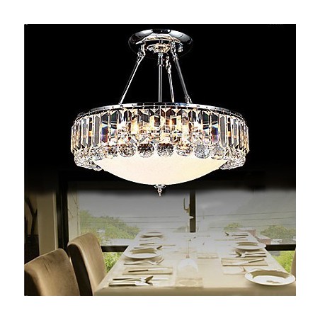 Lampada a sospensione cristallo moderna contemporanea in vetro bianco
