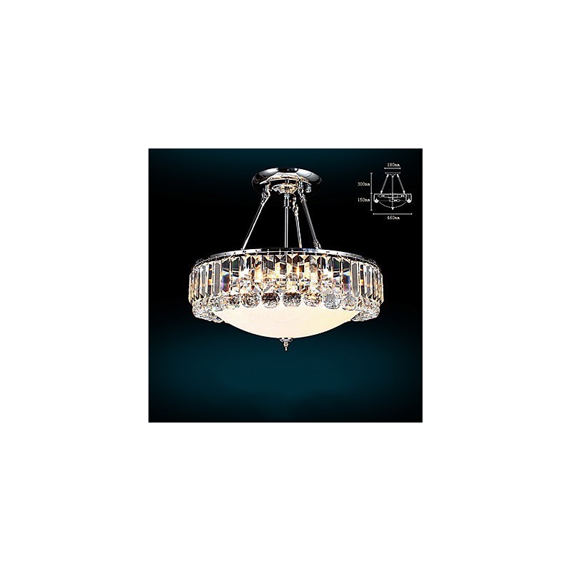 Lampada a sospensione cristallo moderna contemporanea in vetro bianco