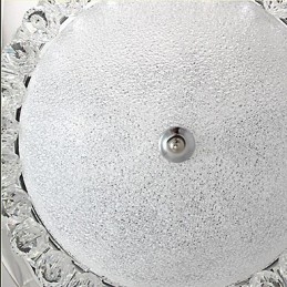 Lampada a sospensione cristallo moderna contemporanea in vetro bianco