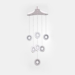 Lampada a sospensione moderna 63 W LED in acrilico, 3 livelli