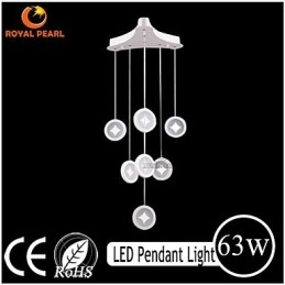 Lampada a sospensione moderna 63 W LED in acrilico, 3 livelli