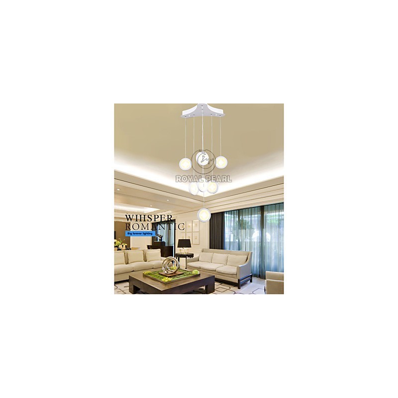 Lampada a sospensione moderna 63 W LED in acrilico, 3 livelli