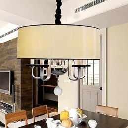 Lampada a sospensione moderna in cristallo e metallo cromato