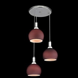 Lampada a sospensione moderna mini elettrolitica marrone in acrilico