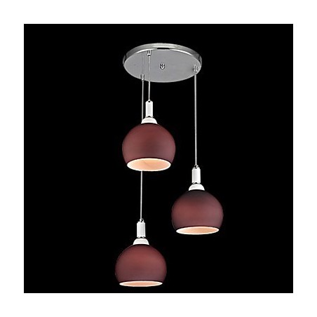 Lampada a sospensione moderna mini elettrolitica marrone in acrilico