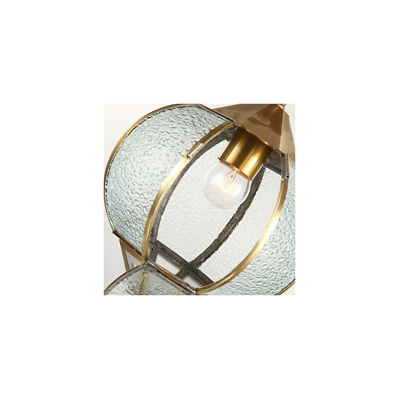 Lampada a sospensione in cristallo mini stile tradizionale/classico in metallo ottone