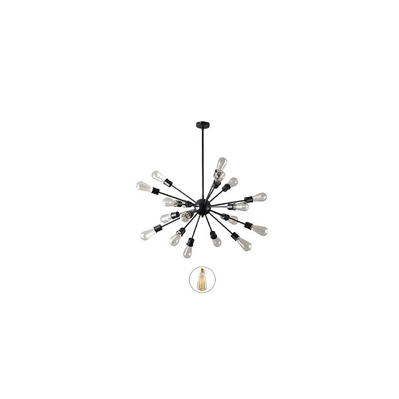 Lampada a sospensione moderna a 20 luci con design radiale