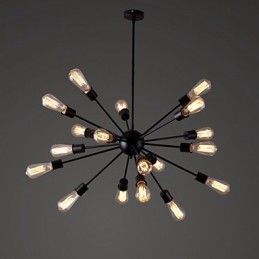 Lampada a sospensione moderna a 20 luci con design radiale