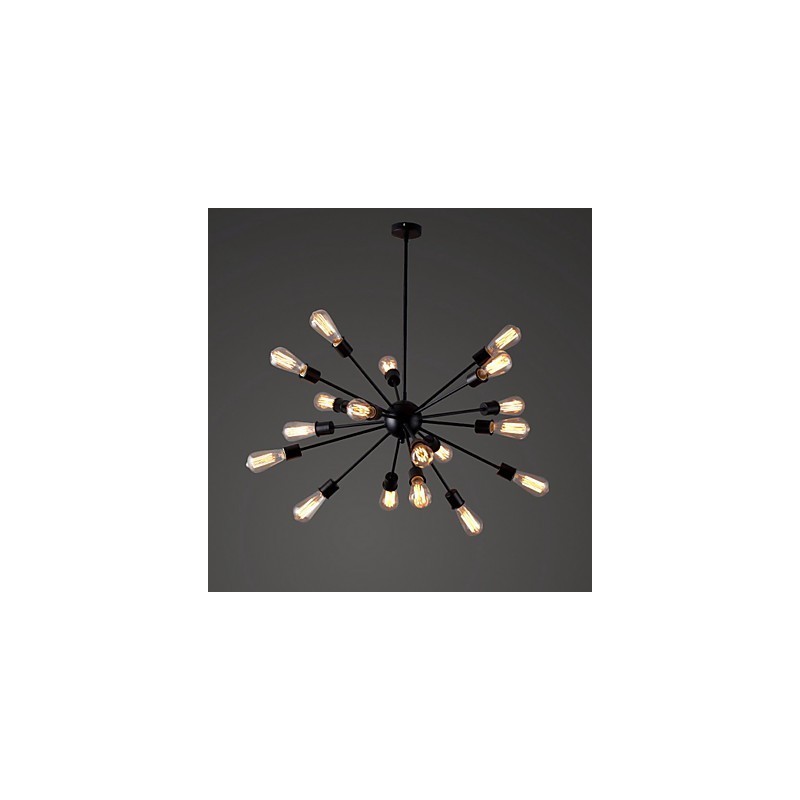 Lampada a sospensione moderna a 20 luci con design radiale