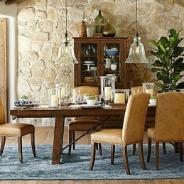 Lampada a sospensione mini in vetro dipinto stile country
