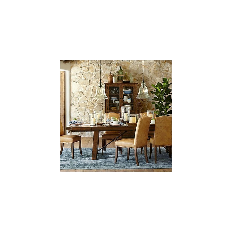 Lampada a sospensione mini in vetro dipinto stile country