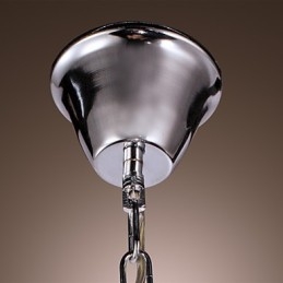 Lampada a sospensione in cristallo mini moderna in metallo elettroplaccato