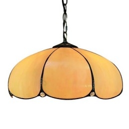 Lampada a sospensione mini a 2 luci in vetro arancione