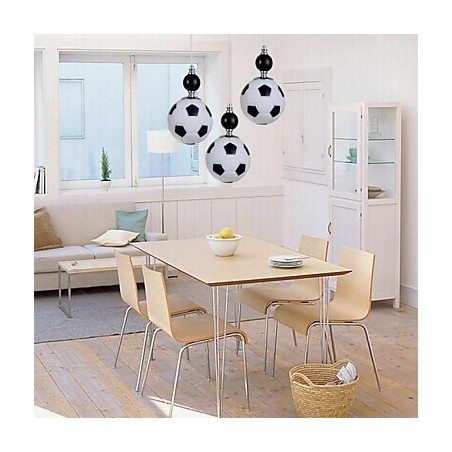 Lampadario a sospensione rotondo moderno stile calcio a 3 luci