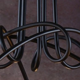 Lampada a sospensione moderna contemporanea in metallo nero