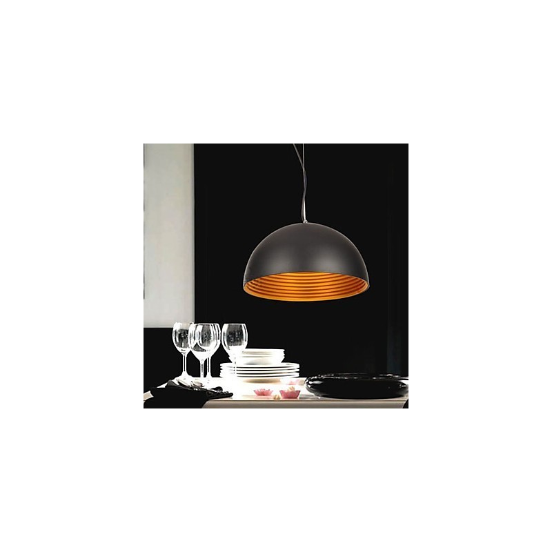 Lampada a sospensione mini in stile retrò moderna e contemporanea, ciotola in metallo