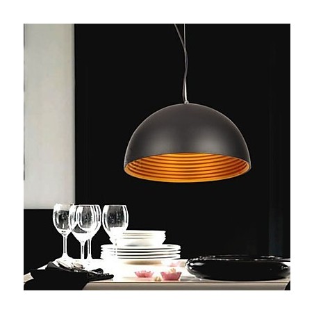 Lampada a sospensione mini in stile retrò moderna e contemporanea, ciotola in metallo