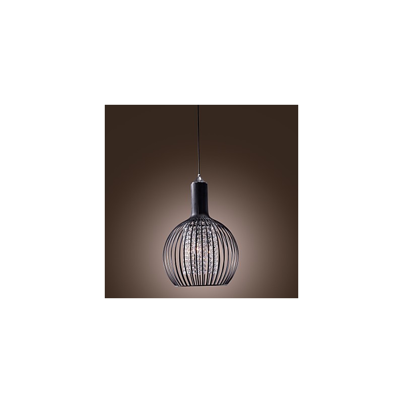 Lampada a sospensione mini in cristallo moderna ed contemporanea, elettroplaccata