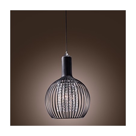 Lampada a sospensione mini in cristallo moderna ed contemporanea, elettroplaccata