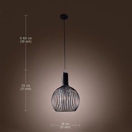 Lampada a sospensione mini in cristallo moderna ed contemporanea, elettroplaccata