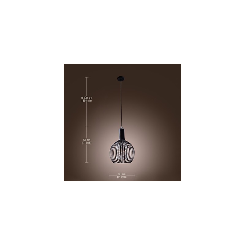 Lampada a sospensione mini in cristallo moderna ed contemporanea, elettroplaccata