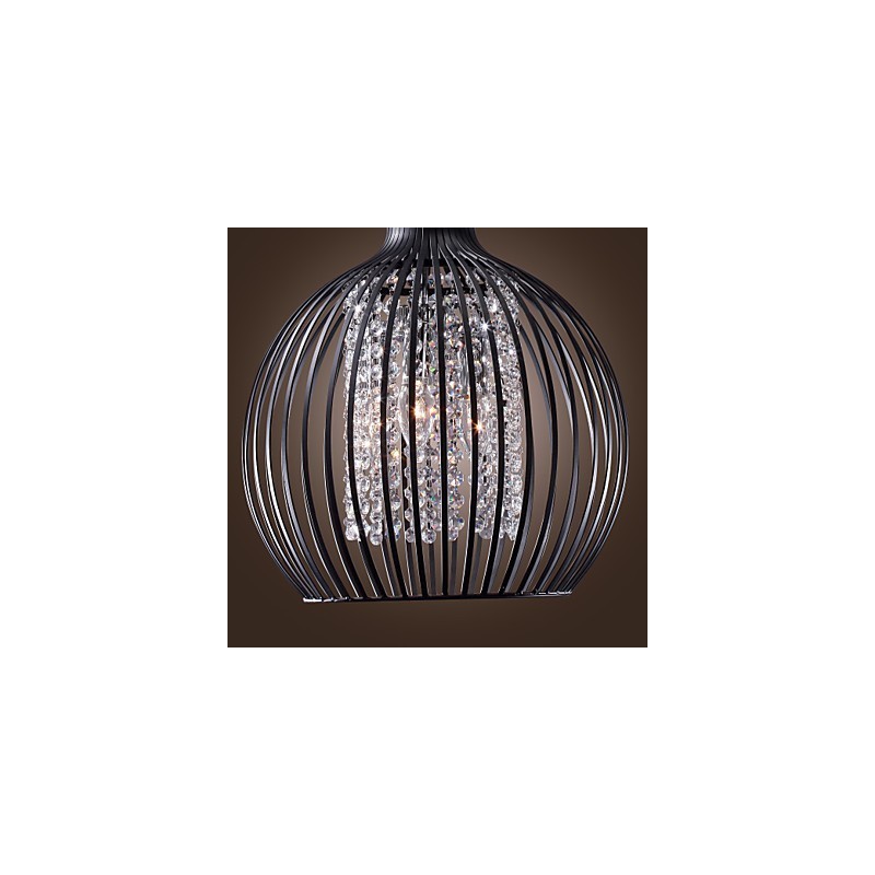Lampada a sospensione mini in cristallo moderna ed contemporanea, elettroplaccata