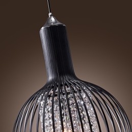 Lampada a sospensione mini in cristallo moderna ed contemporanea, elettroplaccata