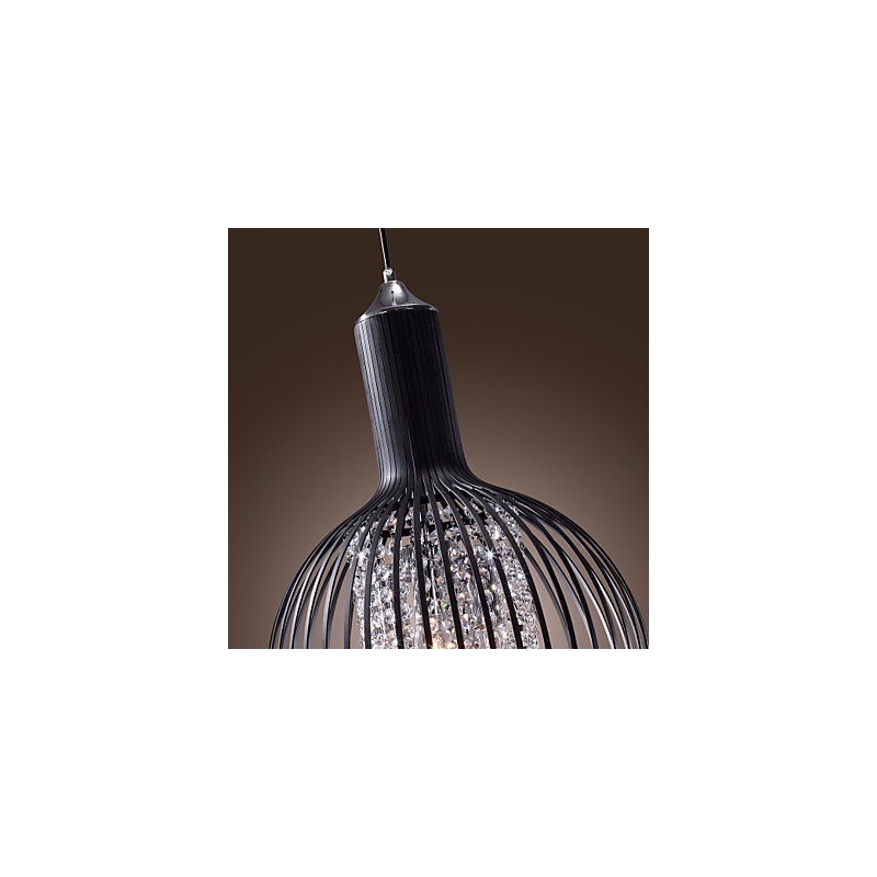 Lampada a sospensione mini in cristallo moderna ed contemporanea, elettroplaccata
