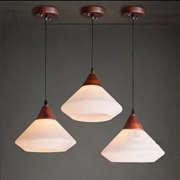 Lampada a sospensione semplice in metallo bianco e vetro bianco, 2 lampadine E26/E27