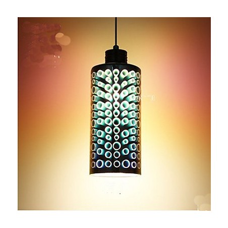 Lampada a sospensione in vetro creativo 3D argento