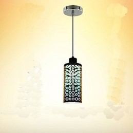 Lampada a sospensione in vetro creativo 3D argento