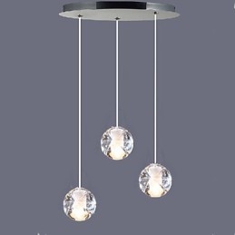 Lampadario a sospensione in cristallo Hail 3B