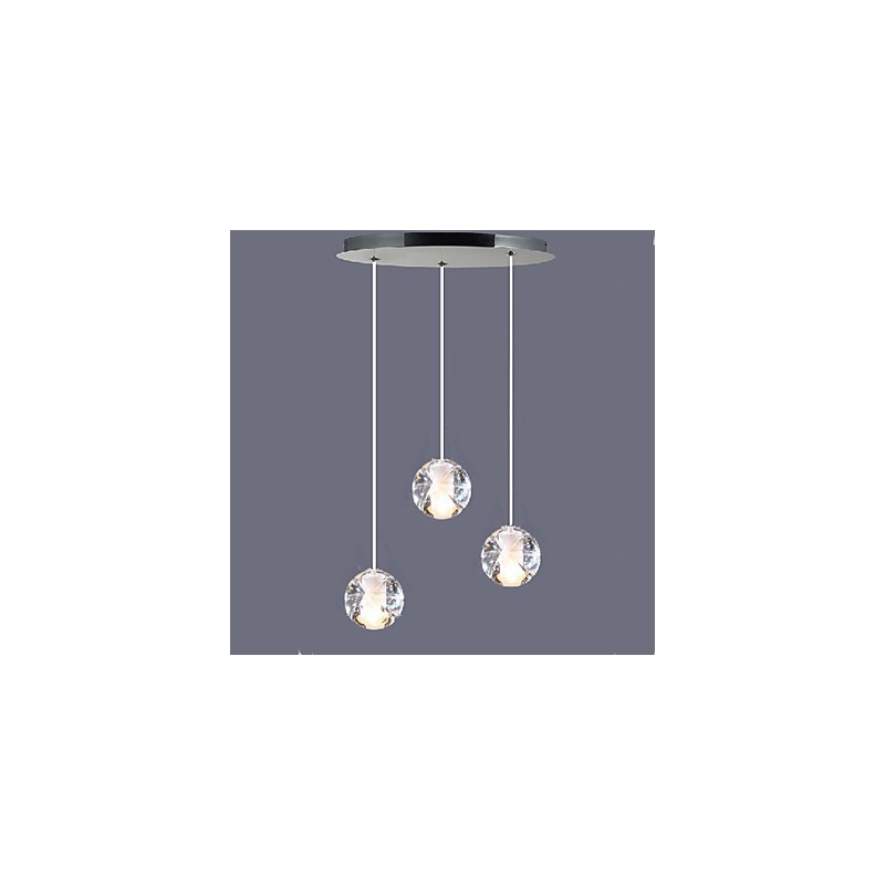 Lampadario a sospensione in cristallo Hail 3B