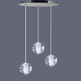 Lampadario a sospensione in cristallo Hail 3B