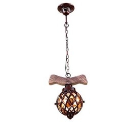 Lampadario a sospensione globo mini classico country beige