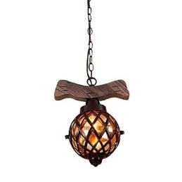 Lampadario a sospensione globo mini classico country beige