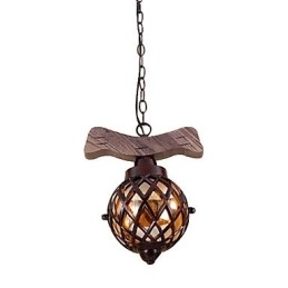 Lampadario a sospensione globo mini classico country beige