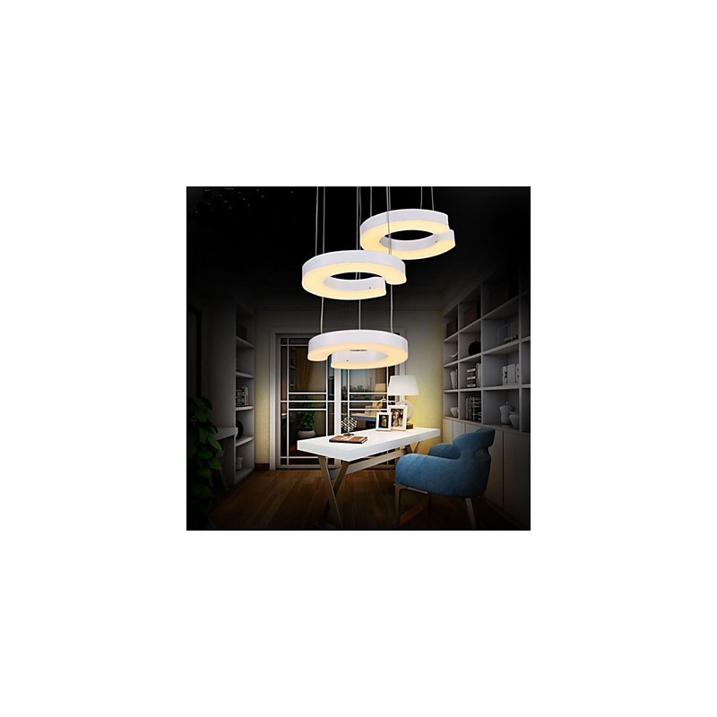 Lampadario a sospensione in acrilico C 3 luci
