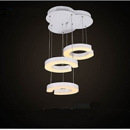 Lampadario a sospensione in acrilico C 3 luci