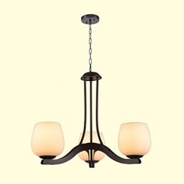 Lampadario retrò classico tradizionale in metallo dipinto