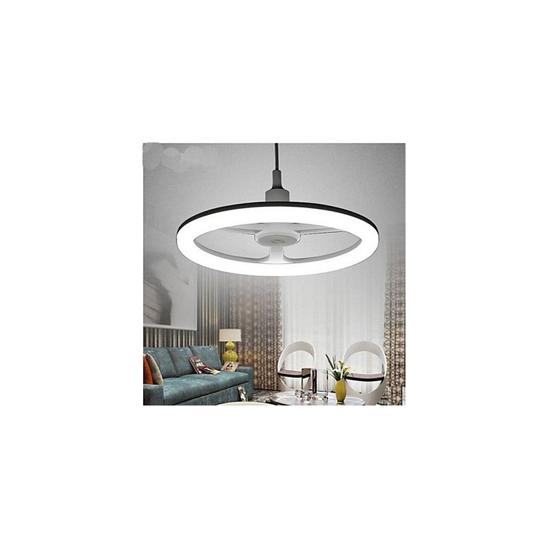Lampadario a sospensione rotondo Art in metallo bianco