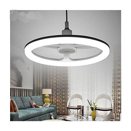 Lampadario a sospensione rotondo Art in metallo bianco