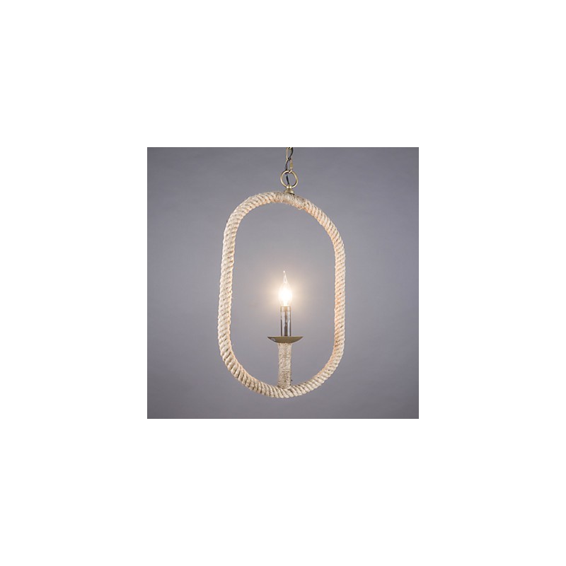 Lampada a sospensione classica rustica retrò in bronzo, 1 luce E12/E14
