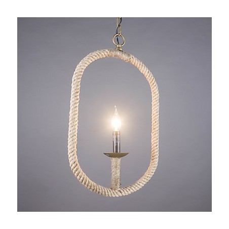 Lampada a sospensione classica rustica retrò in bronzo, 1 luce E12/E14