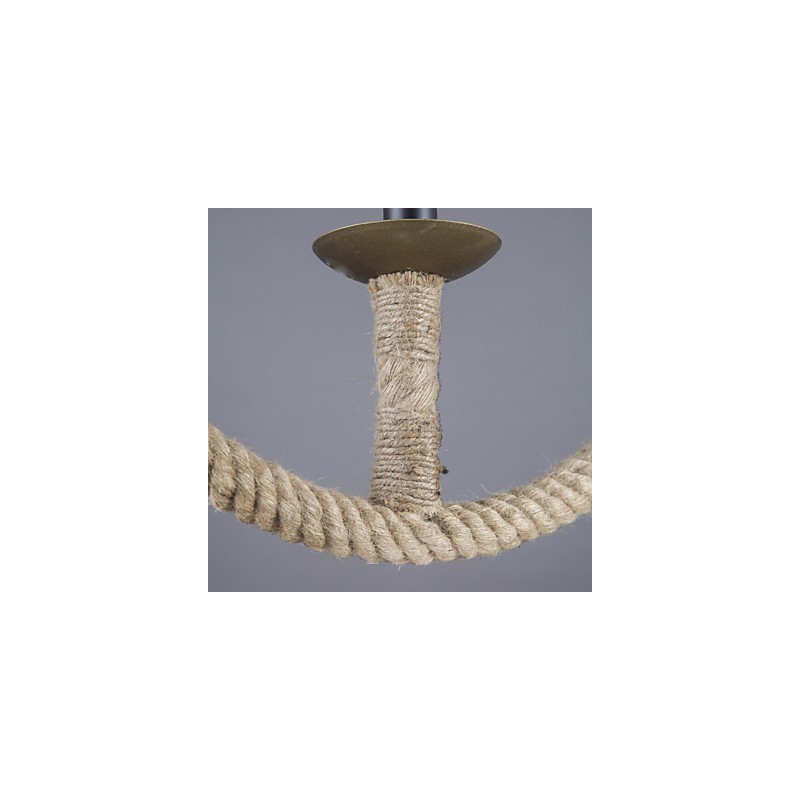 Lampada a sospensione classica rustica retrò in bronzo, 1 luce E12/E14