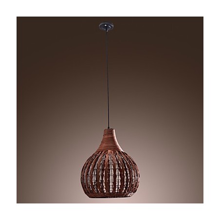 Lampada a sospensione mini stile country lanterna marrone E26/E27