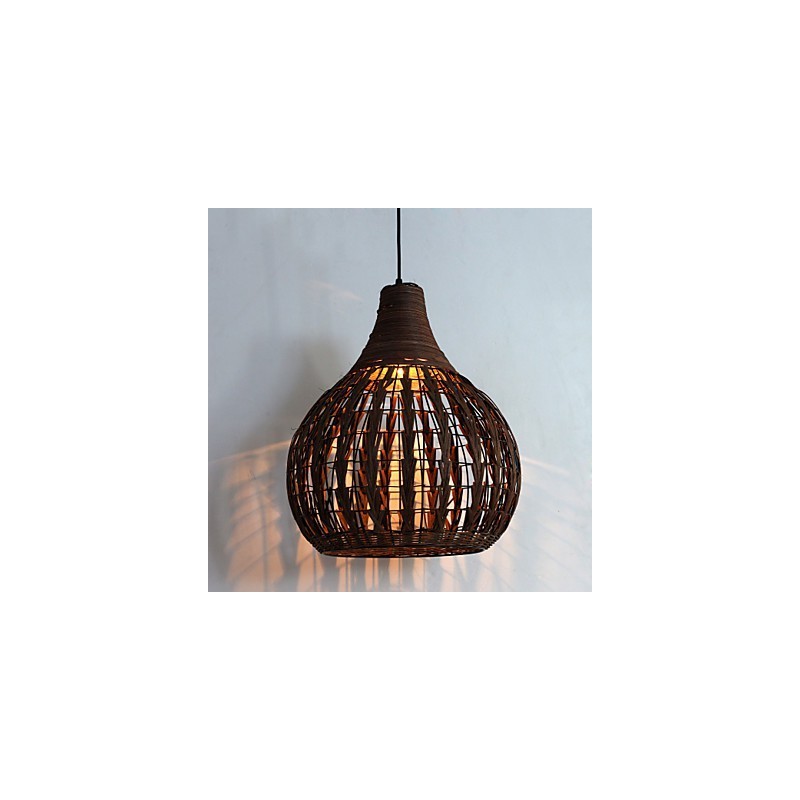 Lampada a sospensione mini stile country lanterna marrone E26/E27