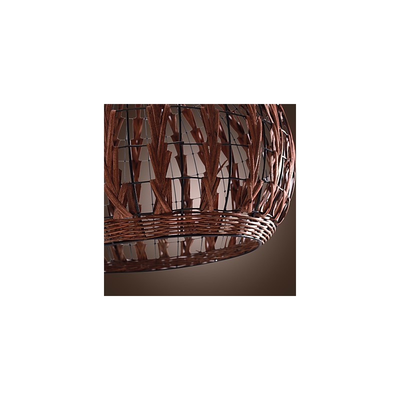 Lampada a sospensione mini stile country lanterna marrone E26/E27
